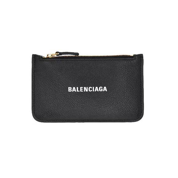 Balenciaga Card Pass Black Wallet Case Leather - Picture 1 of 6